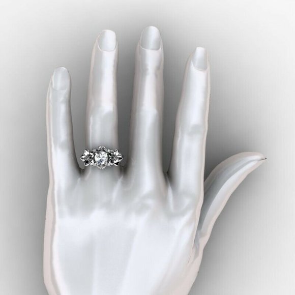 Flori's Multi 925 White Topaz Ring sz 6 - Picture 3 of 6